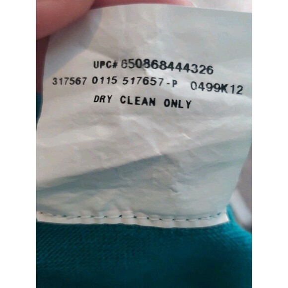 Womens Lightweight Cardigan Lg Dark Teal Peplum Hem Sleeveless Open Flowy - Picture 11 of 11